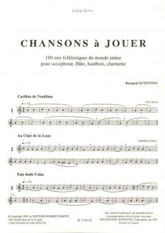 Chansons à jouer 