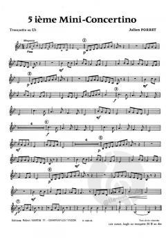 Cinquième mini-concertino, sib ou ut von Julien Porret 