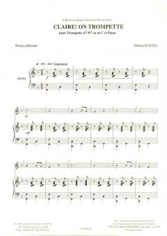 Claire ! on trompette, sib ou ut von Fabrice Kastel im Alle Noten Shop kaufen