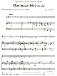 Clarinata-sérénade von Gilet 