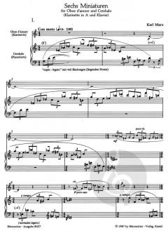 6 Miniaturen op. 62/2 von Karl Marx 