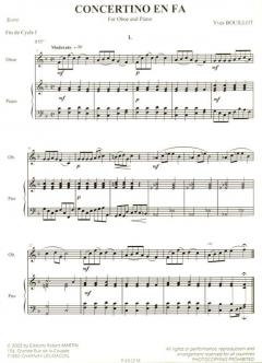 Concerto en fa von Yves Bouillot 