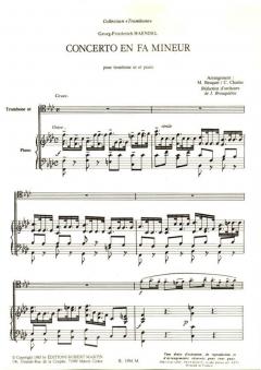 Concerto en fa mineur von Georg Friedrich Händel 