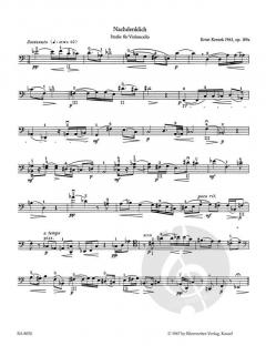 2 Studien op. 184 a/b von Ernst Krenek für ein bis vier Violoncelli im Alle Noten Shop kaufen