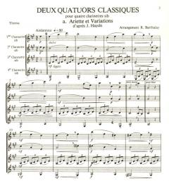 Deux quatuors classiques von Barthalay 
