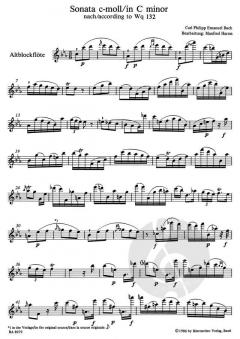 Sonate für Altblockflöte solo WQ 132 (Carl Philipp Emanuel Bach) 