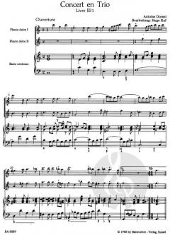 Concert en Trio (Livre III/1) (Antoine Dornel) 