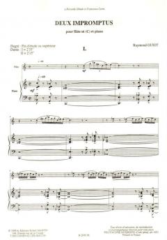 Deux impromptus von Raymond Guiot 