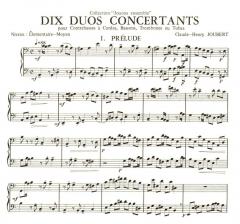 Dix duos concertants von Claude-Henry Joubert 