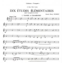 Dix études élémentaires von Claude-Henry Joubert 