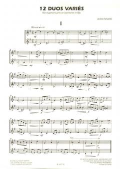Douze duos variés (Version Bb) von Jérôme Naulais 