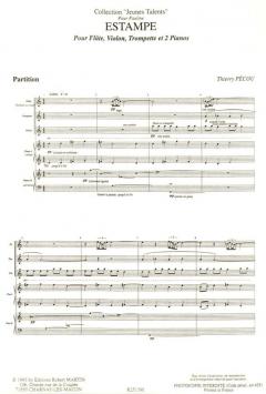 Estampe, Vi, Tp, Fl, 2 Pi 