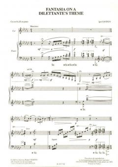 Fantasia On a dilettante's theme, fa für Horn und Klavier