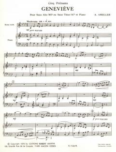 Geneviève, Alto ou Ténor von André Amellér 