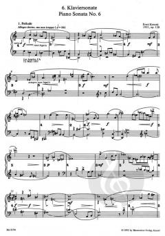Klaviersonate Nr. 6 op. 128 von Ernst Krenek im Alle Noten Shop kaufen