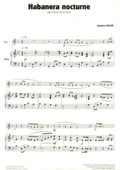 Habanera nocturne von Stéphane Pelegri für Horn und Klavier