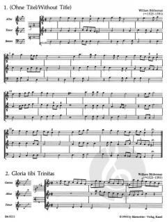 Ensemblesätze aus dem Mulliner Book 