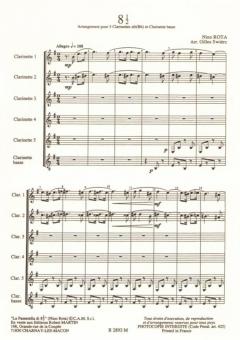Huit et Demi, 5 Cl sib et Cl basse von Nino Rota 