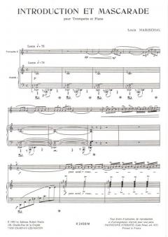 Introduction et mascarade, ut von L. Marichal 