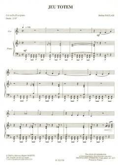 Jeu Totem, fa von Jérôme Naulais für Horn und Klavier