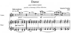 Danse pour violon et piano von Manfred Trojahn 