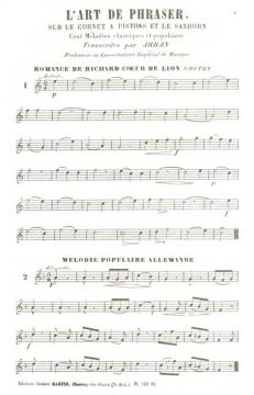L'Art de Phraser von Jean Baptiste Arban 