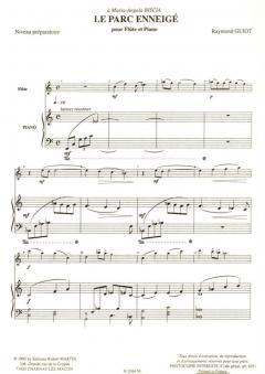 Le parc enneigé von Raymond Guiot 