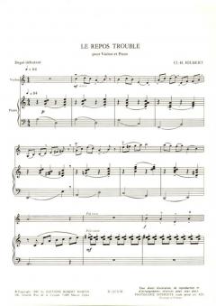 Le repos trouble von Claude-Henry Joubert 