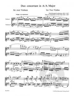 Duo concertant in A von Franz Berwald 