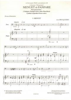 Menuet et fanfare von Jean Brouquières 