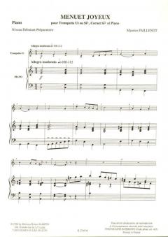 Menuet joyeux, sib ou ut von Maurice Faillenot 