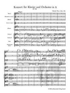 Klavierkonzert KV 488 von Wolfgang Amadeus Mozart 