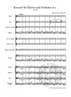 Klavierkonzert KV 491 von Wolfgang Amadeus Mozart 