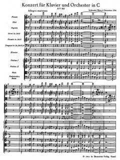Klavierkonzert KV 503 von Wolfgang Amadeus Mozart 