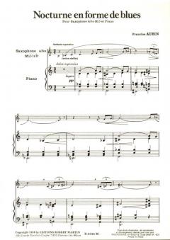 Nocture en Forme de Blues, Alto von Francine Aubin 