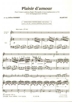 Plaisir d'amour, sib von J Martini 