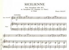 Sicilienne, soprano ou alto ou ténor von Pierre Bigot 