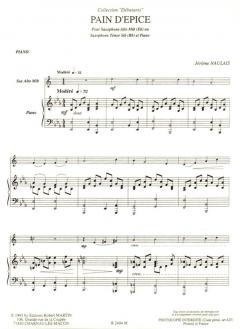 Pain d'épice, alto ou ténor von Jérôme Naulais 