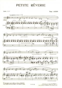 Petite Rêverie, Alto von Tony Aubin 