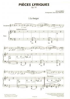 Pièces lyriques op 54 von Edvard Grieg 