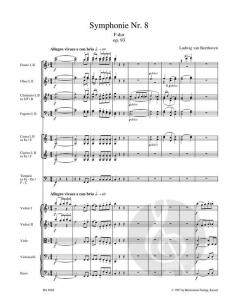 Symphonie Nr. 8 op. 93 von Ludwig van Beethoven 