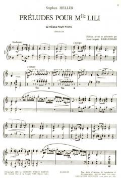 Préludes pour Mlle Lili 