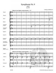 Symphonie Nr. 9 op. 125 mit Schlusschor An die Freude von Ludwig van Beethoven 