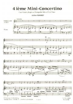 Quatrième mini-concertino, sib ou ut von Julien Porret 