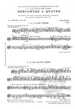 Rencontre à quatre von J. Bouvard 