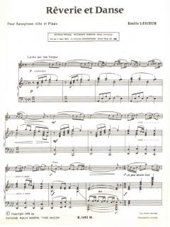 Rêverie et danse, alto von Emile Lesieur 