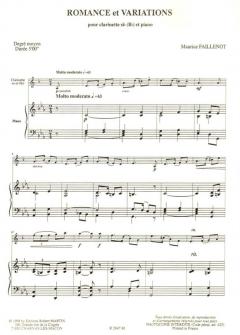 Romance et variations von Maurice Faillenot 