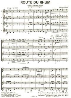 Route du Rhum, 4 Trompettes von Pierre Bigot im Alle Noten Shop kaufen