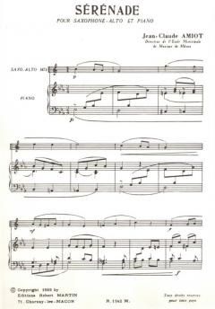 Sérénade, Alto von Jean-Claude Amiot 