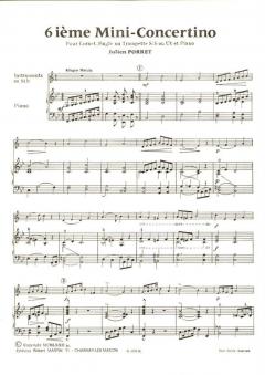 Sixième mini-concertino, sib ou ut von Julien Porret 